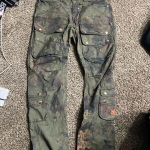 Green and Brown Cargo Pants